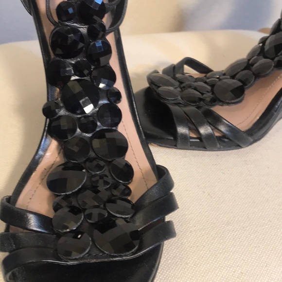 Vince Camuto Shoes - Vince Camuto  wedge heels, black jewel embelshmt*